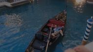 Griffin Mill drifting away on a gondola in The Studio (Screenshot from a post on X/@AppleTV)